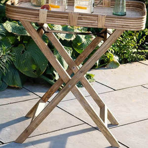 Nkuku Alanchi Rattan Tray Table